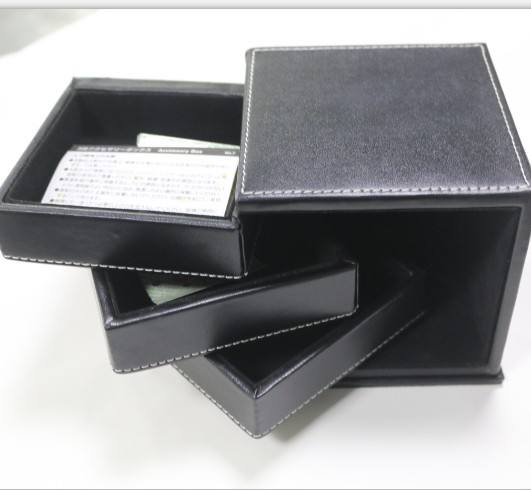 High quality PU leather cosmetic bag large capacity foldable
