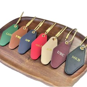 Luxury durable diamond leather car key ring wedding gift