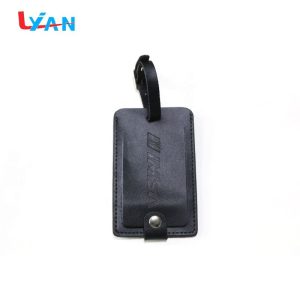 LIYAN luxury soft animal print patent leather luggage tag