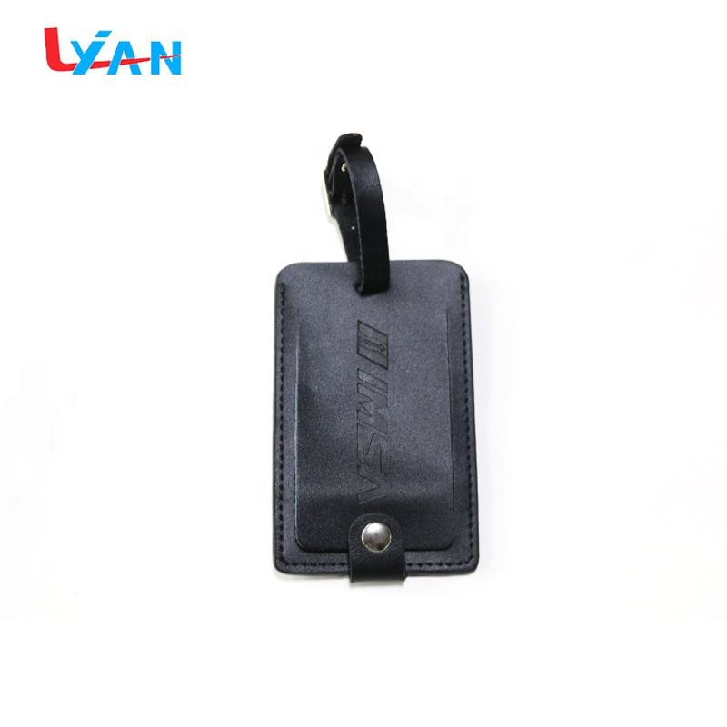 LIYAN luxury soft animal print patent leather luggage tag