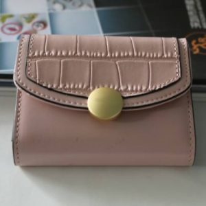 Lady's PU leather long wallet custom logo