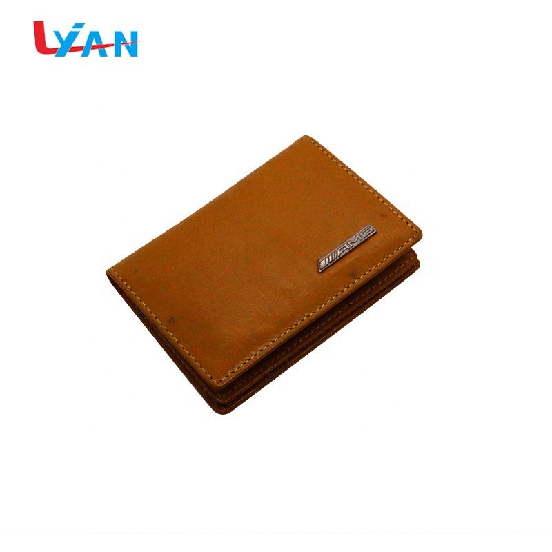 Classic genuine leather business card holder