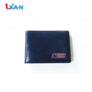 Genuine leather business card holder custom ID case